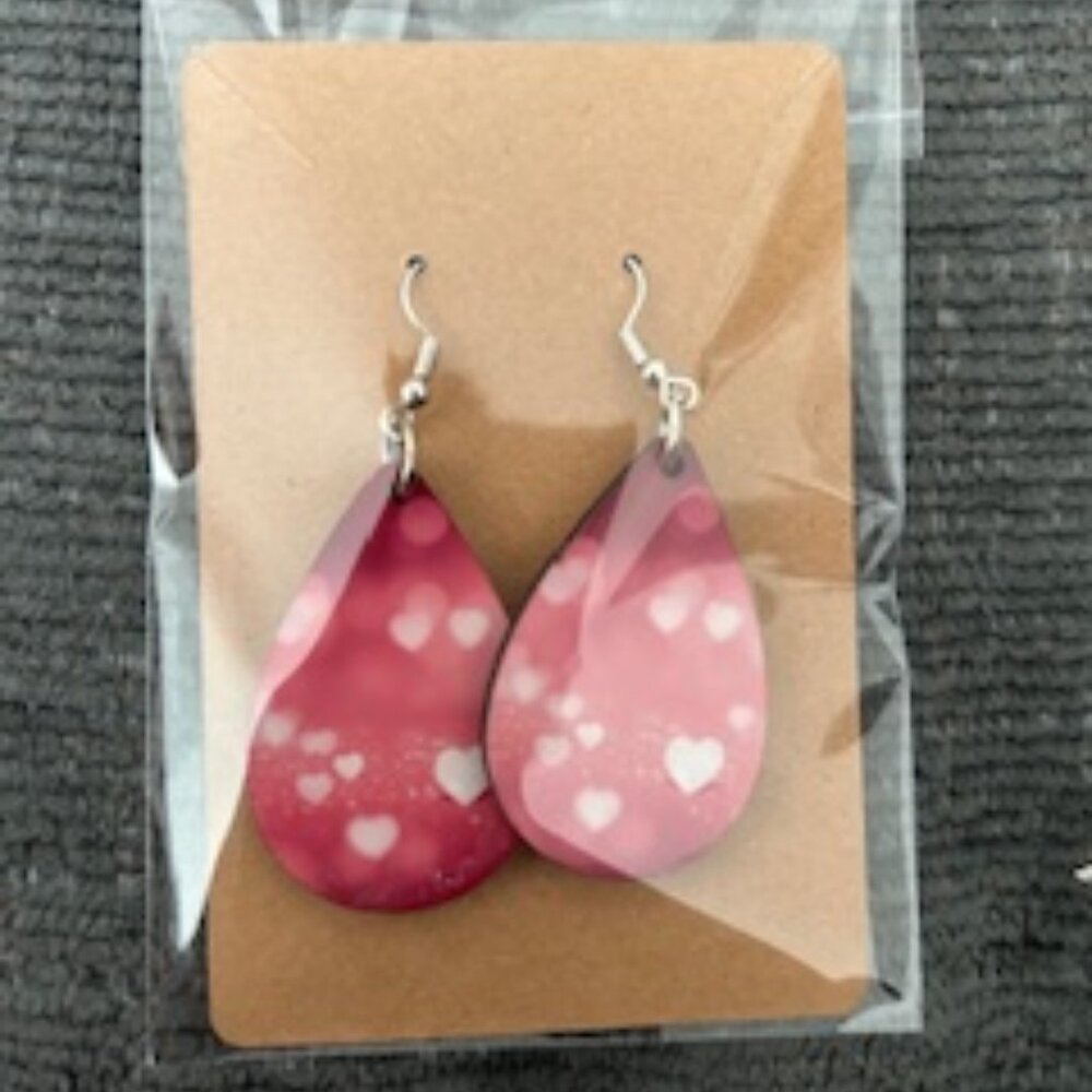 Valentine's Day Teardrop Earrings - NWT (1/$10 or 2/$15)